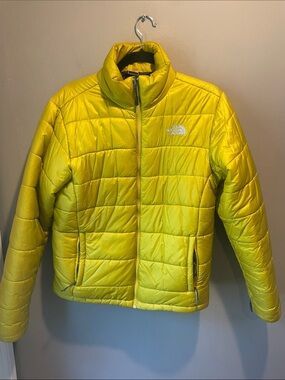 The North Face Women's Yellow Quilted Puffer Jacket